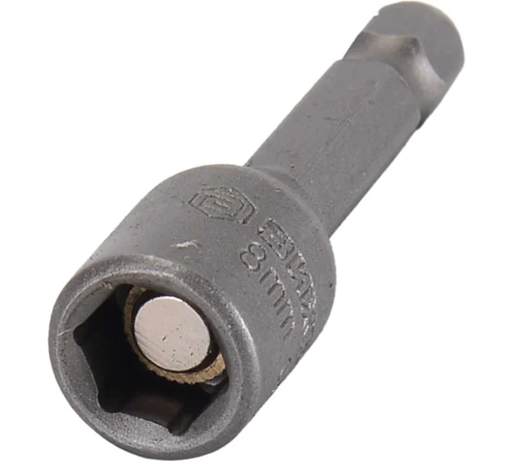 Бита с торцевой головкой магнитная 8х45мм (2шт) Вихрь