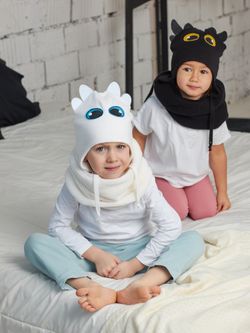 Шапка весенняя/осенняя вязаная БЕЗЗУБИК (Черный)