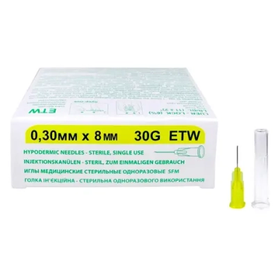 Игла для мезотерапии SFM ETW 30G 0,30 х 8 мм 50 шт