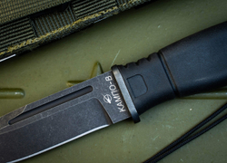 Тактический нож Ратник 6х9 КАМПО-В (титановые ножны с пилой)