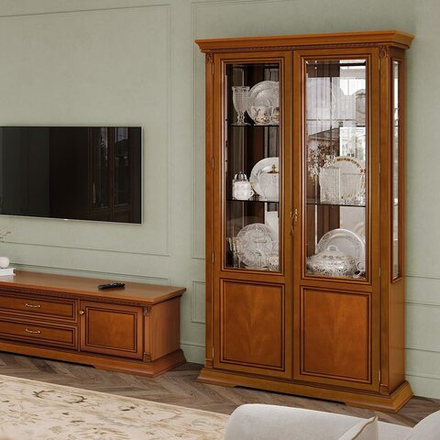 ЛОРЕНЦО Шкаф-витрина 2-дв.