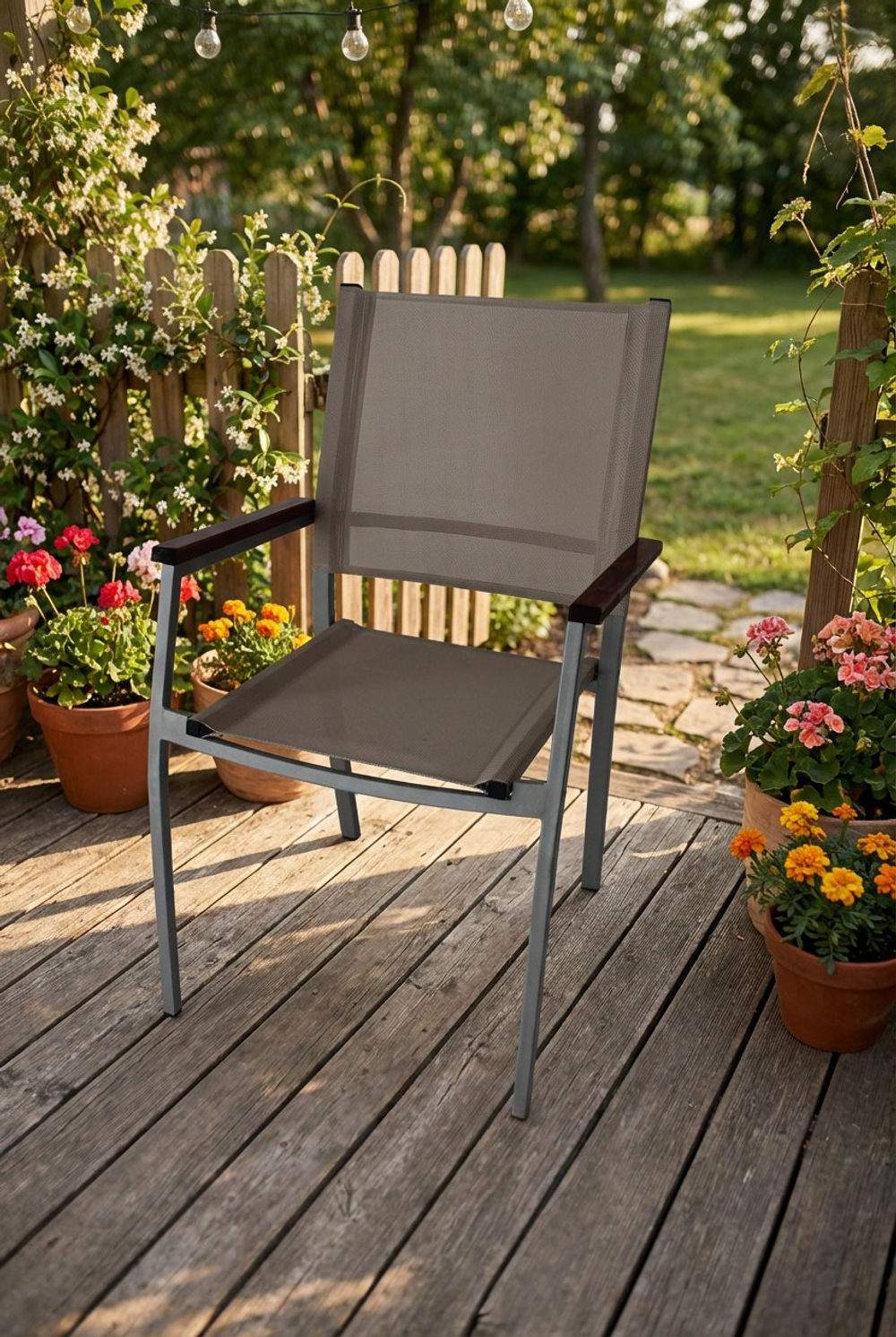 Стул металлический с сеткой