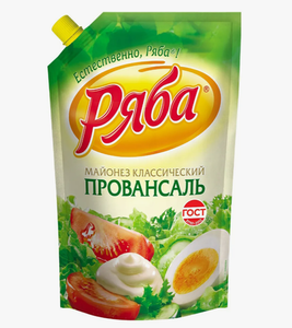 МАЙОНЕЗ ПРОВАНСАЛЬ КЛАССИЧЕСКИЙ 50.5% 630ГР РЯБА