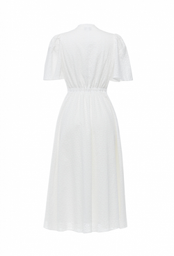 Хлопковое платье белое 06-02-23 SS