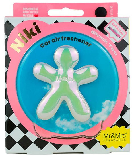 Черный чай, ароматизатор для автомобиля NIKI белый радужный, Mr&Mrs Fragrance