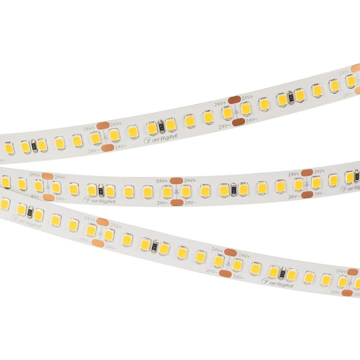 Светодиодная лента Arlight 17W/m 168Led/m 2835SMD теплый белый 5M UL-A168-10mm 24V Warm3500 042325