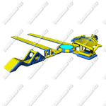 Коммерческий аквапарк на воде «Водный мир» 36×28×3 м