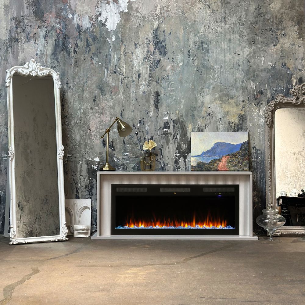 Электрокамин RealFlame Loretto E50 BG айс кашемир c очагом Emerald 50