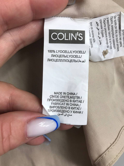 Рубашка Colins плотная, маркировка XS, визуально на 42 размер