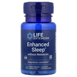 Life Extension, Улучшенный сон без мелатонина, 30 вегетарианских капсул