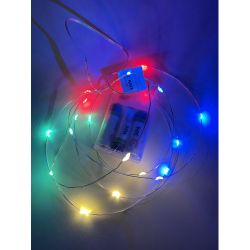 ENIN-2M ЭРА Гирлянда LED Нить 2 м мультиколор, АА, IP20 | Гирлянды