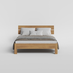 Кровать, 160x200, Баямо, массив дуба срощенный, натуральный