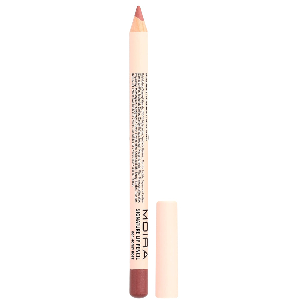 Moira Beauty, фирменный карандаш для губ, оттенок 004 медово-розовый, 1,1 г (0,04 унции)