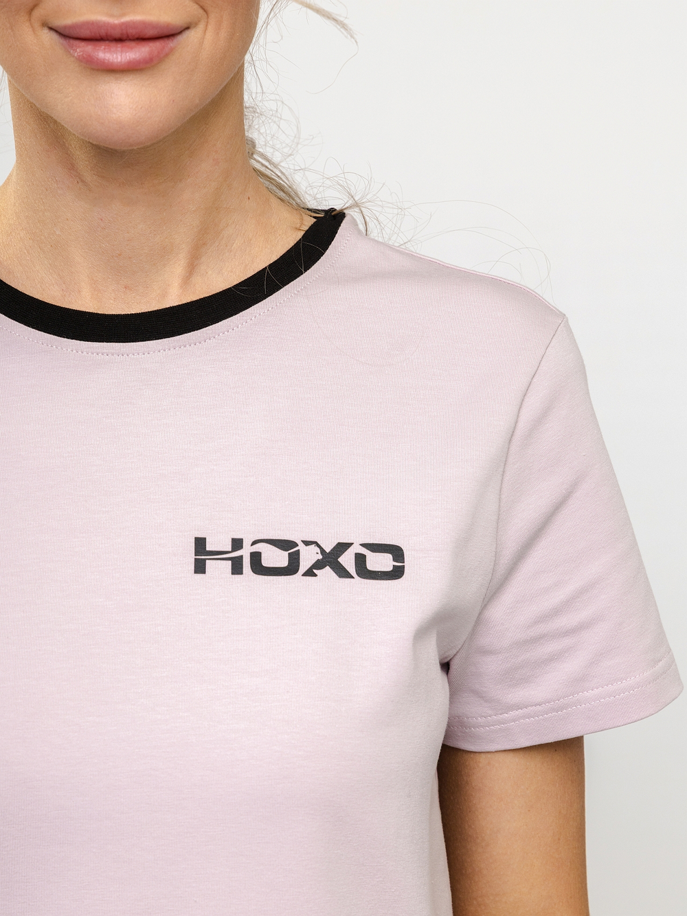 Футболка "НОХО" женская, цвет "Полярная роза"