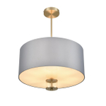 8108/5C MODERNI LN26 182 латунь титаниум/серый, металл/текстиль/стекло Люстра потолочная E14 5*40W 220V DAMONA