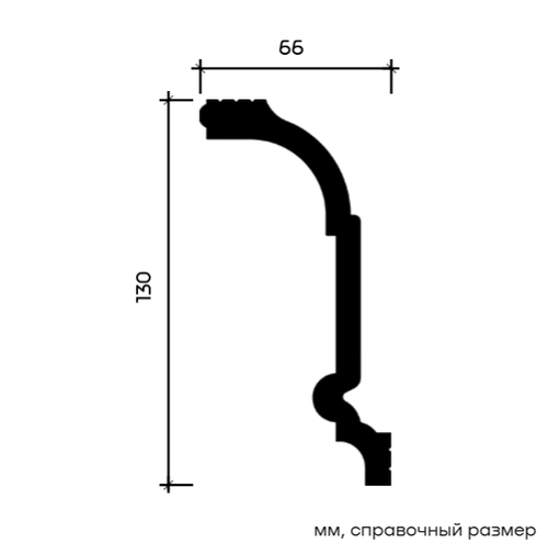 Европласт. КАРНИЗ 6.50.246. Дюрополимер/композит