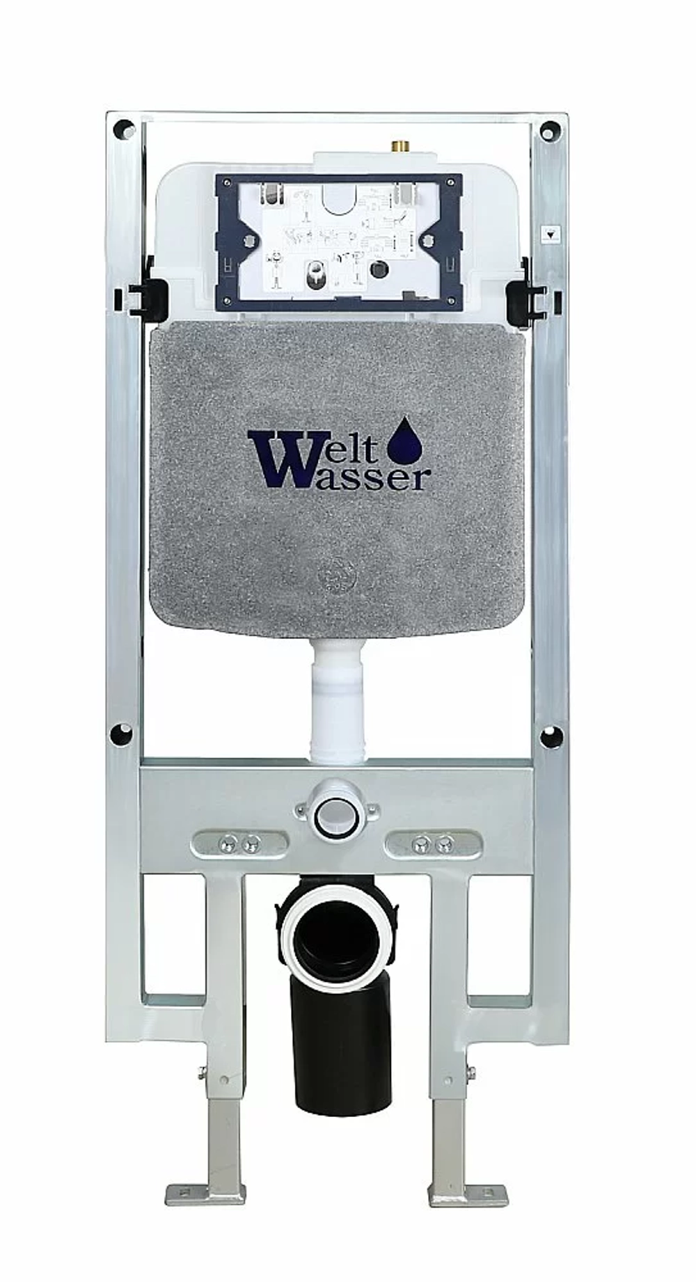 Унитаз с инсталляцией WeltWasser AMBERG 497 ST + MERZBACH 043 MT-BL + AMBERG RD-WT
