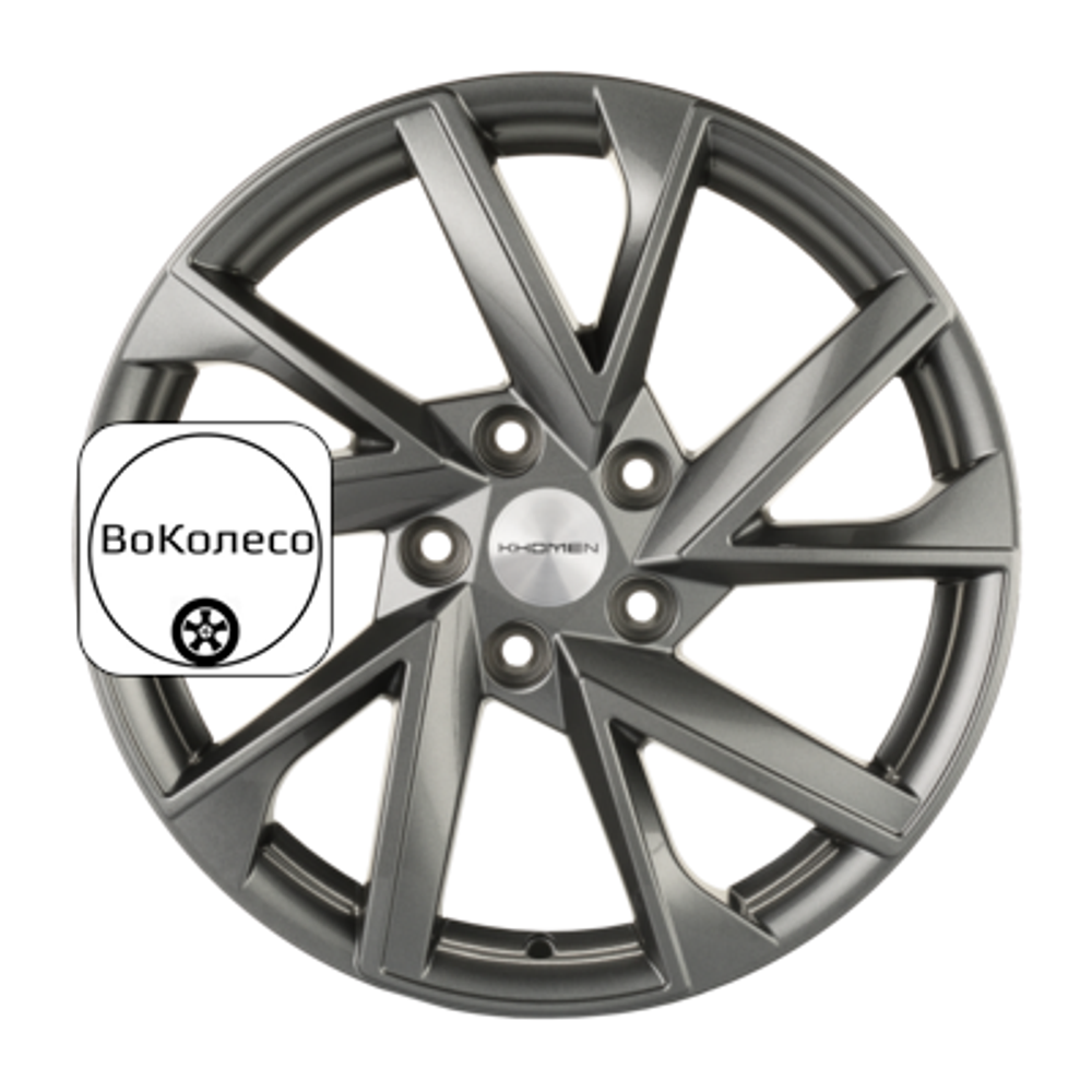7x17/5x114,3 ET40 D66,1 KHW1714 (Qashqai) Gray Khomen Wheels