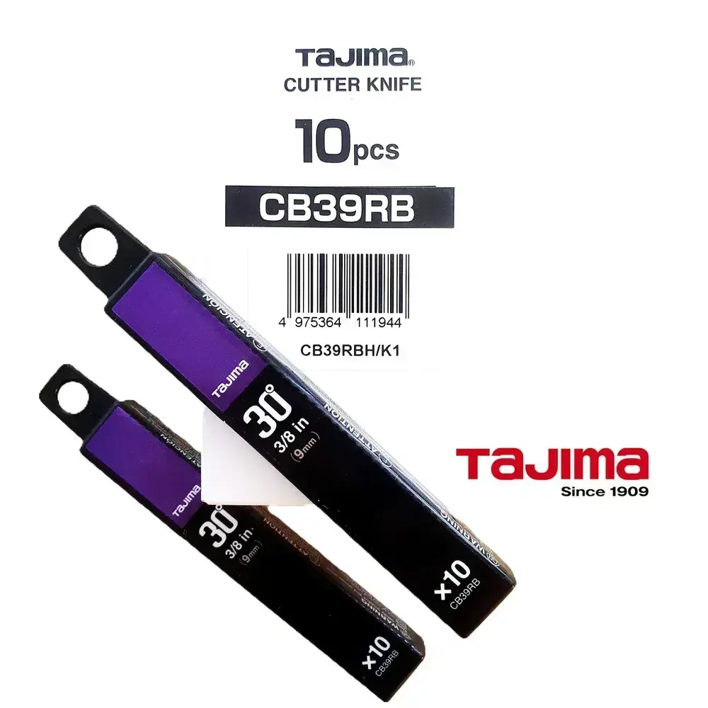Лезвия для ножа TAJIMA CB-39RB 9мм обламывающиеся с покрытием (10шт)