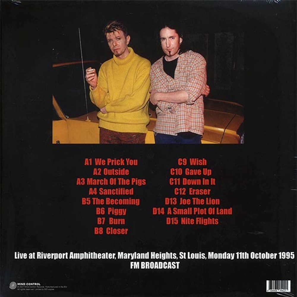 Nine Inch Nails with David Bowie / Live At Riverport Amphitheater, Maryland Heights, St Louis, Monday 11th October 1995 FM Broadcast (2LP)