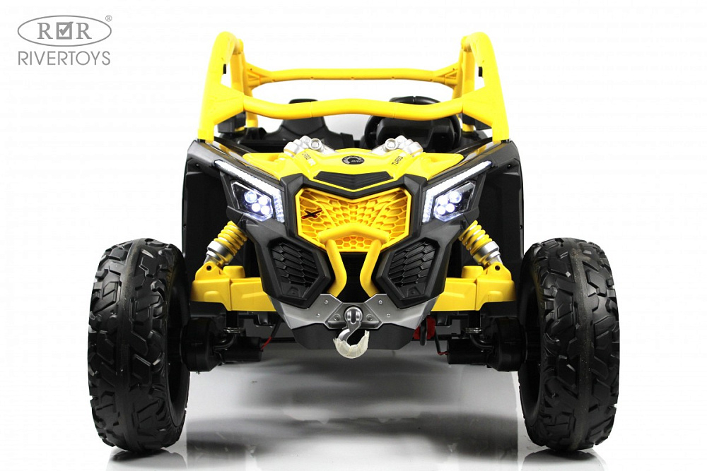 Детский электромобиль RiverToys BRP Can-Am Maverick Y111YY желтый