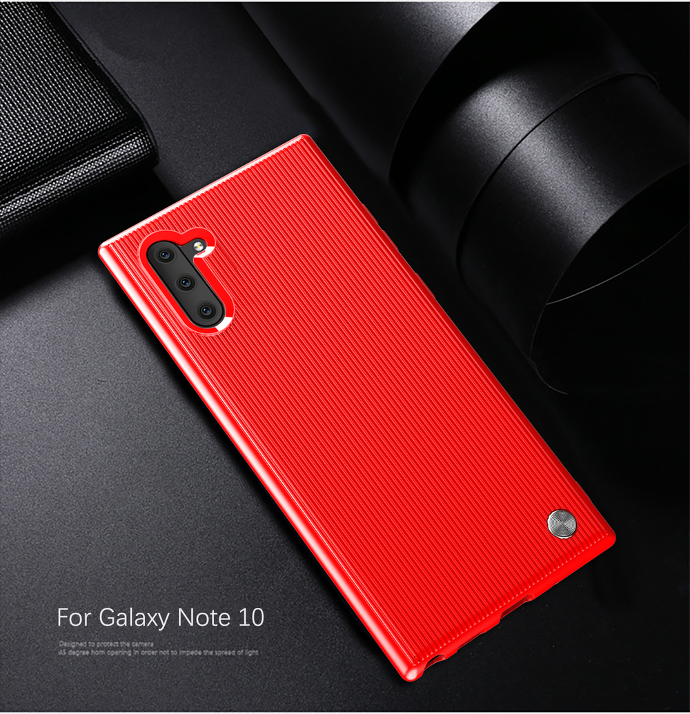 Чехол для Samsung Galaxy Note 10 цвет Red (красный), серия Bevel от Caseport