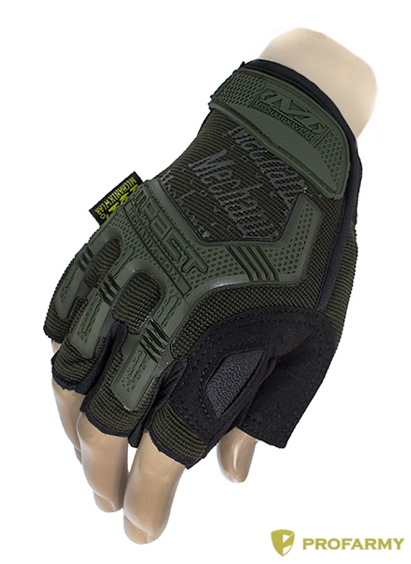 Перчатки Mechanix  M-Pact oliva black (беспал.)