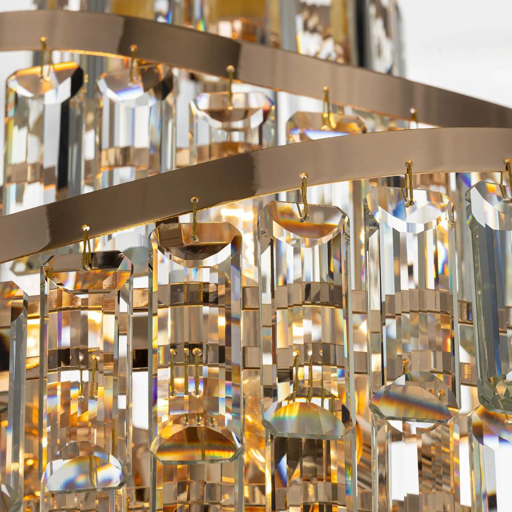 Citilux NAIAD CL315152 Люстра хрустальная подвесная Золото