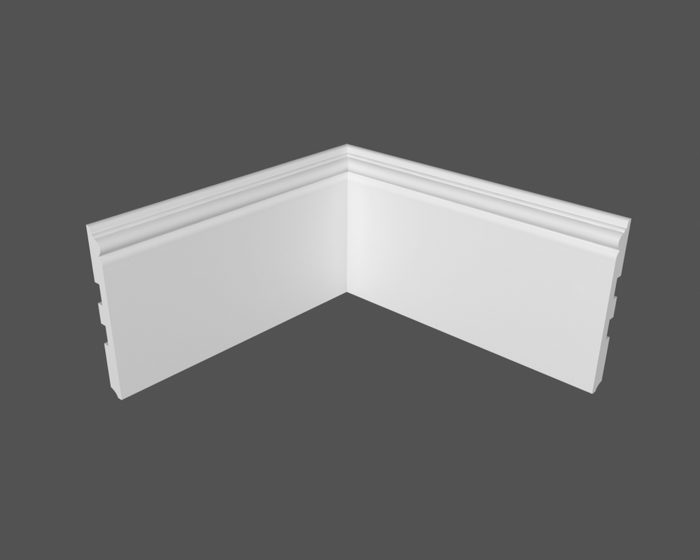 Плинтус напольный под покраску P21.165.16 МДФ Deartio 165x16x2070 мм