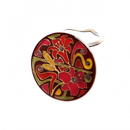 Зажим для платка Clara Bijoux лилия 11-03903 R