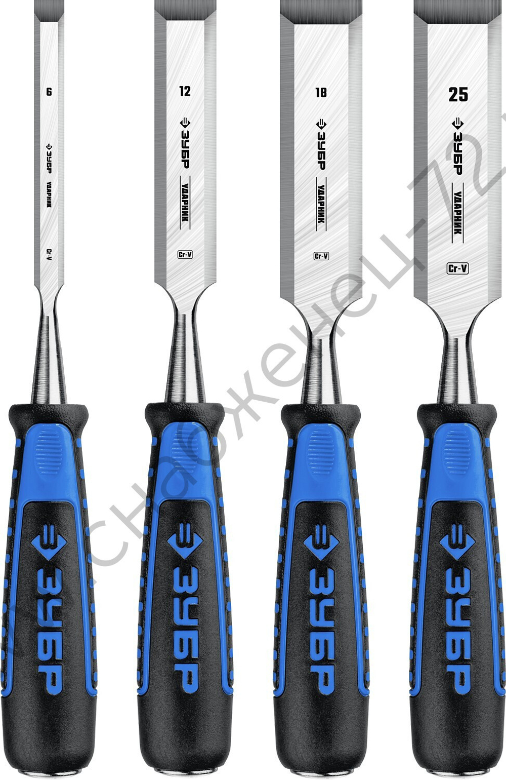 ЗУБР Ударник 4 предм., Набор стамесок-долот (18097-H4)