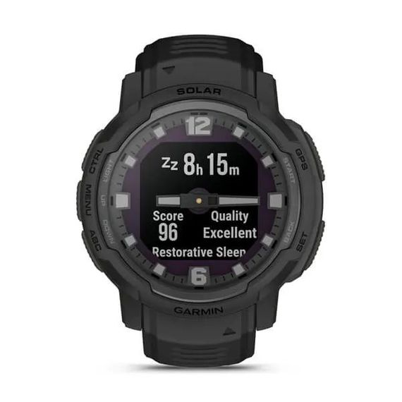 Умные часы Garmin INSTINCT CROSSOVER SOLAR - Tactical Edition, черный