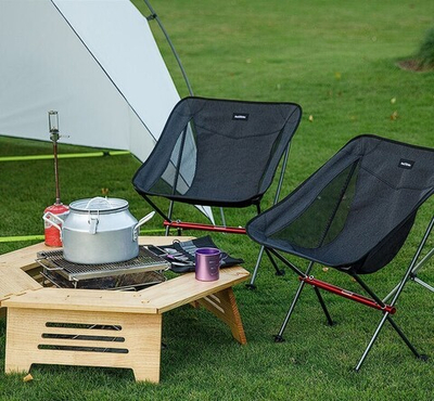 Стул складной Naturehike NH18Y050-Z, светло-серый, 6927595730683