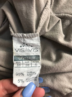 Футболка VisaVis с кружевной вставкой, маркировка S, визуально 44 размер