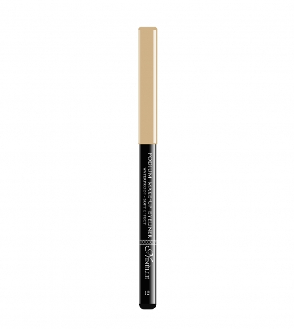Ninelle Карандаш для глаз Podium Make-Up, водостойкий, автоматический, тон №12 КРЕМОВЫЙ