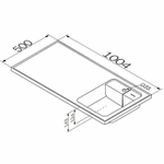 Раковина AM.PM X-Joy 100 R M85AWPR1001WG с местом под стиральную машину Белая