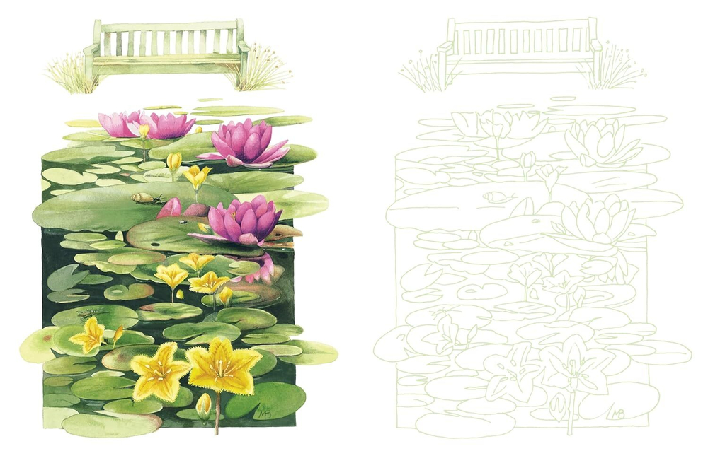 Posh Adult Coloring Book: Inspired by Nature