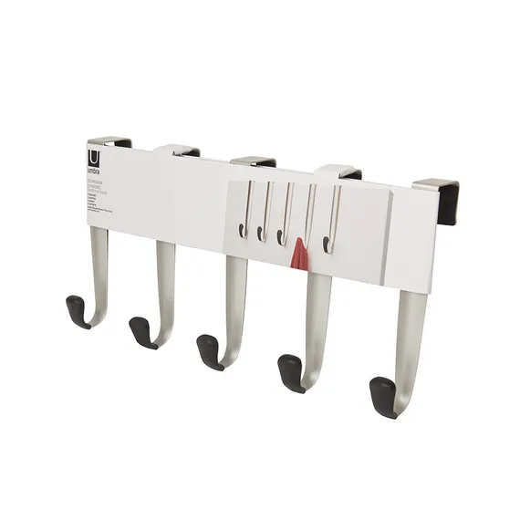 Вешалка надверная Schnook 5 крючков черная-никель