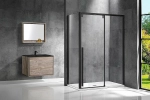 Душевой уголок Vincea Lugano VSR-1L1014CLB-1 140x100 стекло прозрачное/профиль черный