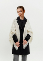 Оренбургский пуховый платок П2-130-02 экрю