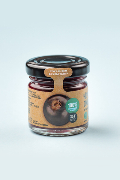 Ягодное пюре «Дикая Сибирь» из черной смородины ст. банка 35г