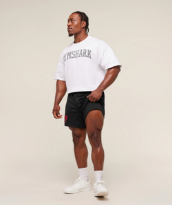 Шорты GYMSHARK Lifting Barbell 5" Mesh Shorts Black/Red