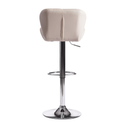 Стул барный BIAGGIO (mod. KY717) металл/экокожа, 44*50*83-103 см, белый/хром (Комплект из 2 шт.)