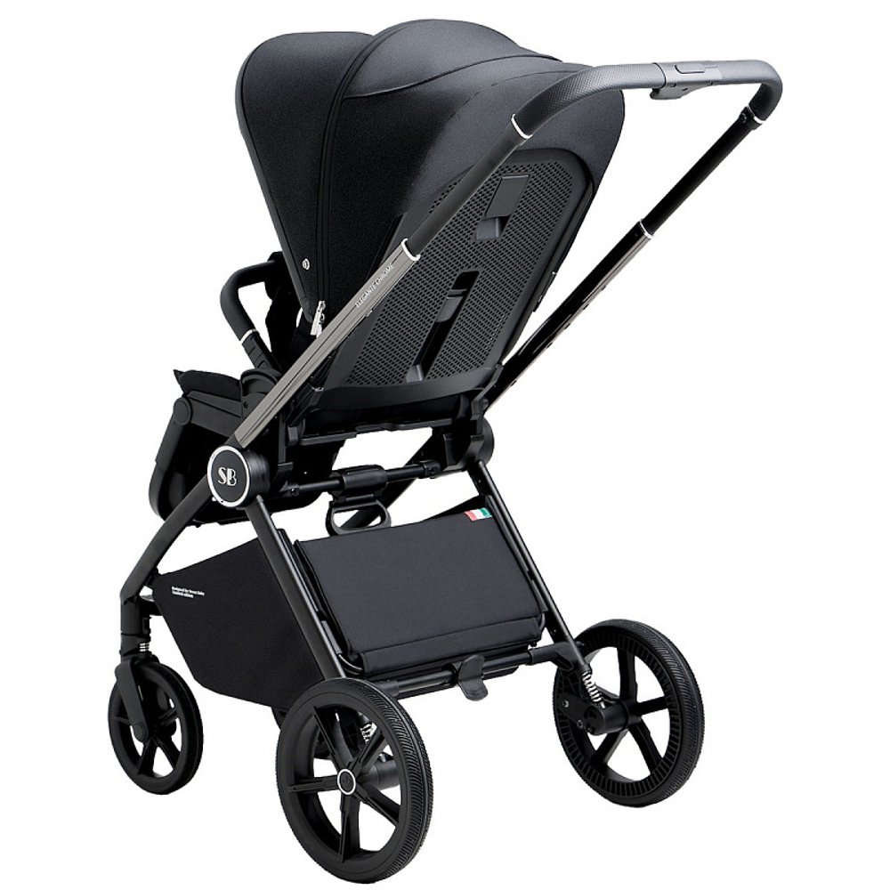 Детская коляска Sweet Baby Elegante 3 в 1 Chrome Black