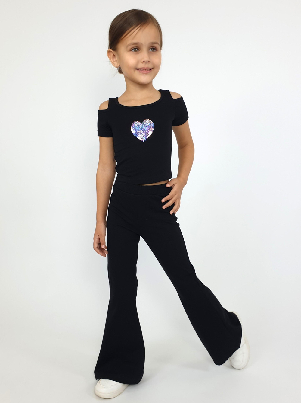 02-165-4 Комплект для девочки (фуфайка+брюки)