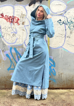 Платье Assassin /джинс голубой