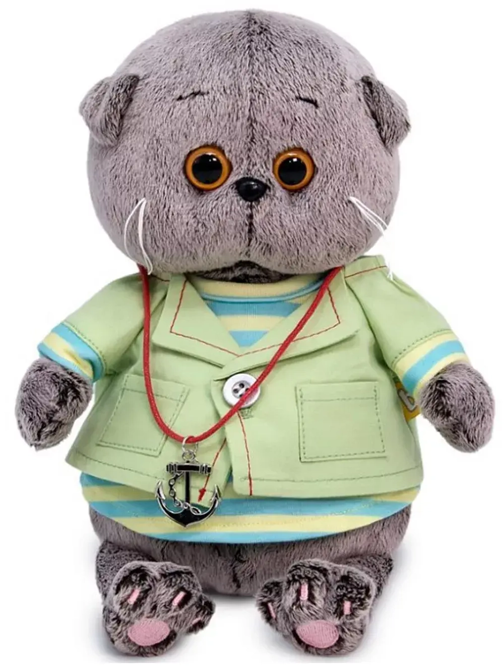 Кот Басик Беби в морском костюме 20 см BB-105