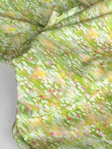 ЗЕЛЕНАЯ ЛУЖАЙКА В СТИЛЕ ИМПРЕССИОНИЗМА, 100% ХЛОПОК 2