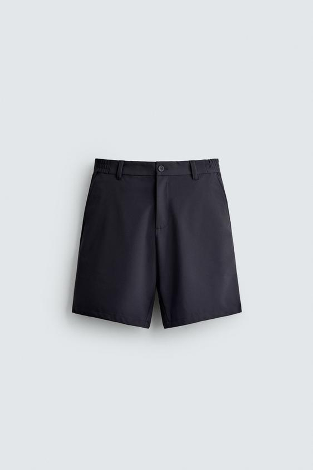 ZARA КОМФОРТНЫЕ ТЕХНОЛОГИЧНЫЕ ШОРТЫ, МОРСКОЙ СИНИЙ
