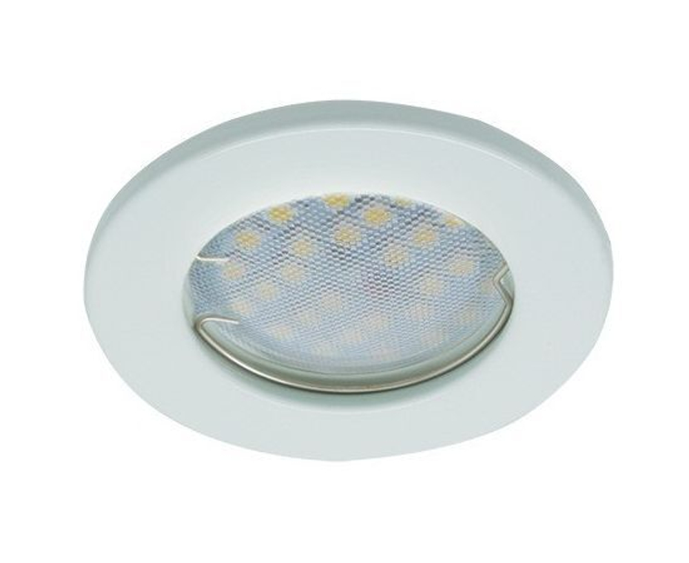 Светильник встраиваемый Ecola Light MR16 DL90 GU5.3 плоский круглый, 30х80 мм, 2 шт. в упаковке, белый ( FW1621EFY)